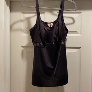 Ruby Ribbon Black Lace Cami 46